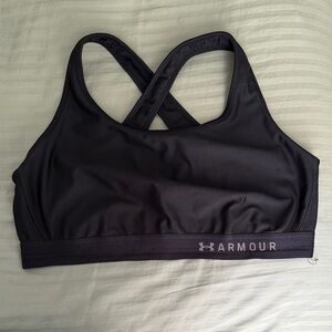 Under Armour Women's Sleek Black Sports Bra